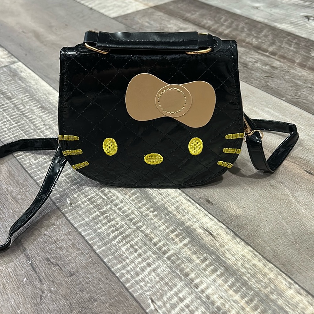 Hello Kitty Black Quilted Handbag